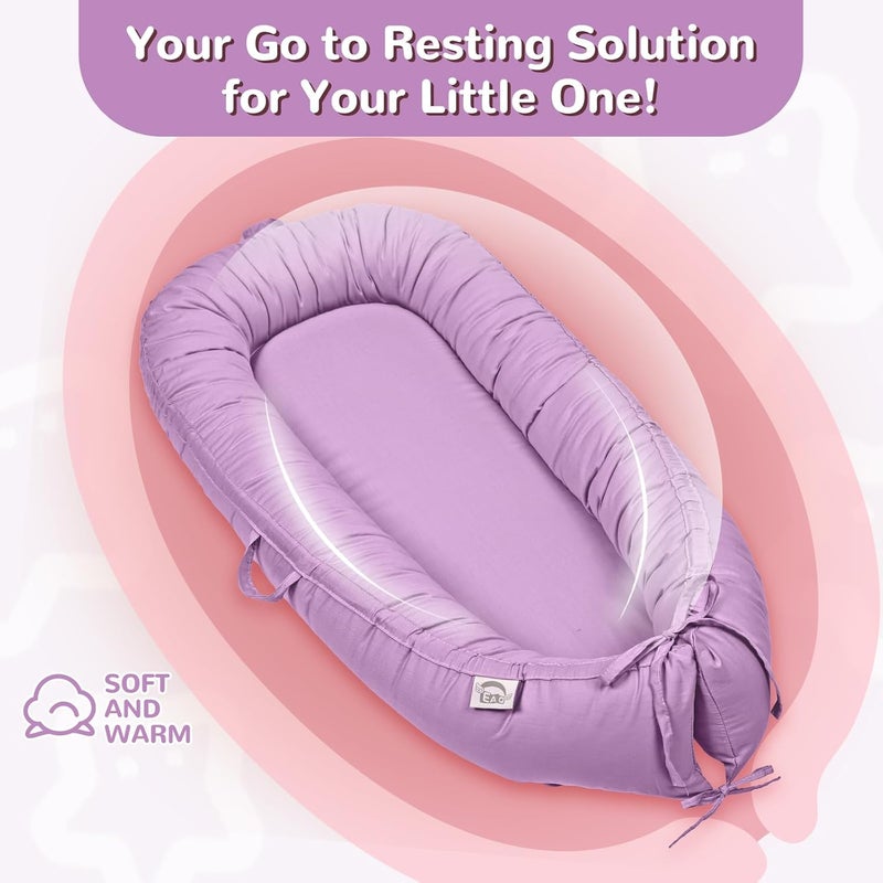 EAQ Baby Lounger, Infant Lounger for Newborn,Portable Baby Nest Cover Breathable & Soft, Newborn Essentials - Image 4